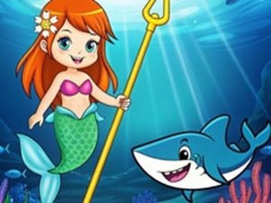 Princess vs Shark Online Puzzle Game