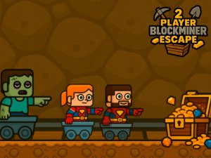 2 Player BlockMiner Escape Online Game