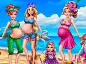Pregnant Moms Exotic Holiday Dress Up Game