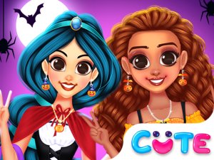 Princess Happy Halloween Party Dress Up Game
