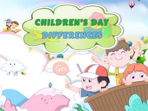 Children's Day Differences Puzzle Game