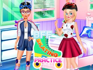 BFF Skating Practice Dress Up Game