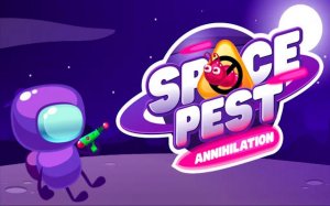 Space Pest Annihilation: Laser Ricochet Puzzle Online Game - Puzzle Game
