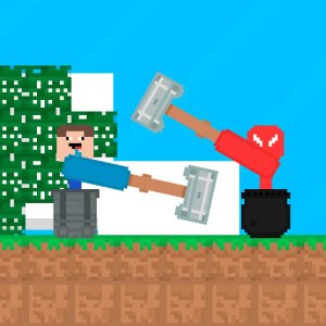 Stickman vs Noob Hammer Online Game - Ludoryx free online game